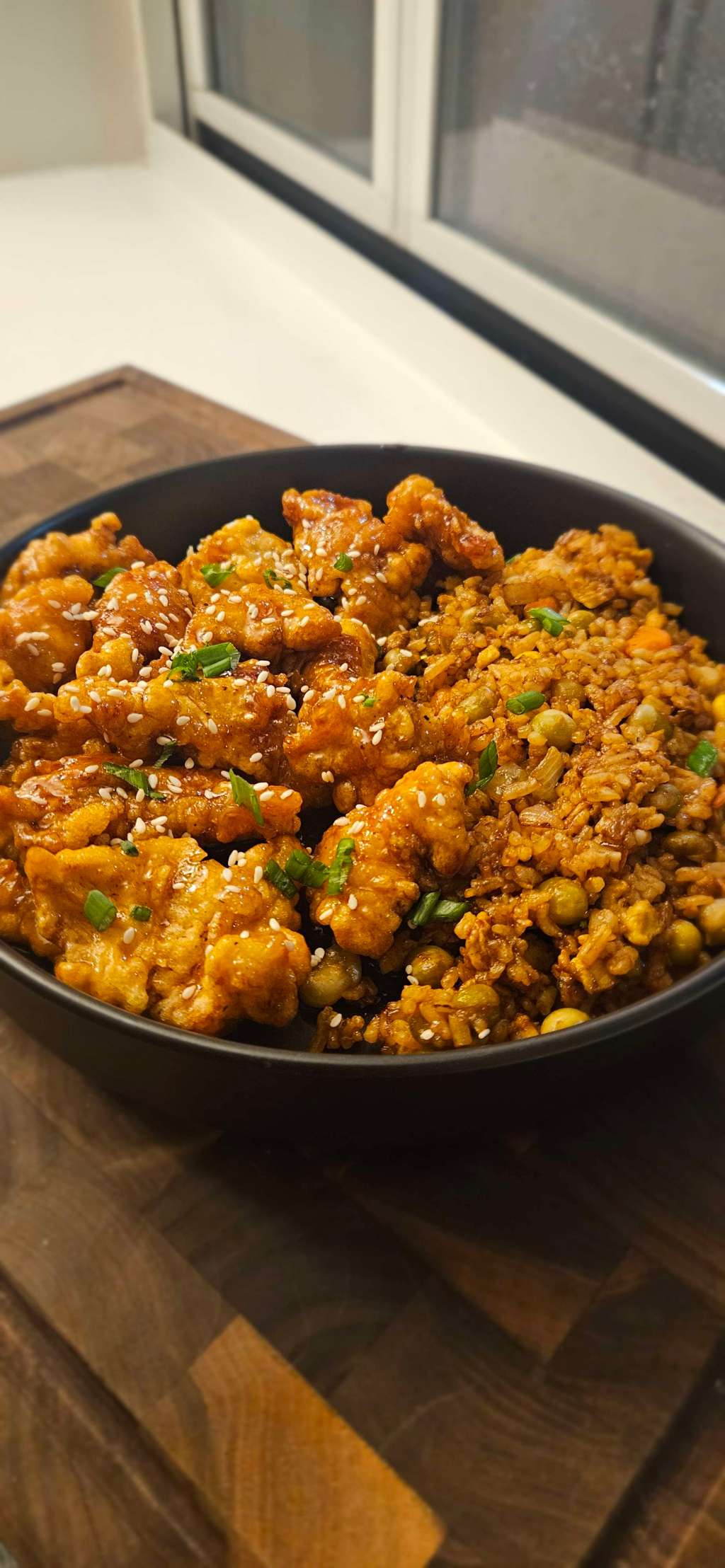 Honey Garlic Chicken with Egg Fried&nbsp;Rice